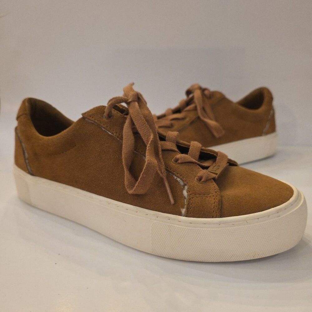 UGG Women's Zilo Heritage Trainer Suede Chunky Platform Sneaker Sz 8.5 - Picture 1 of 8
